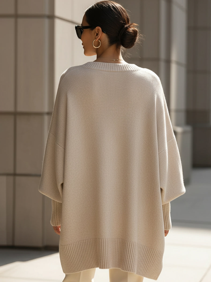 Vicenta - Jersey Poncho Oversize