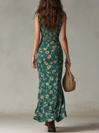 Gabriela - Vestido Maxi Bohemio Verde