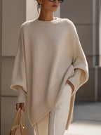 Vicenta - Jersey Poncho Oversize