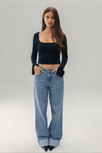 Jimena - Top Jersey de Manga Larga