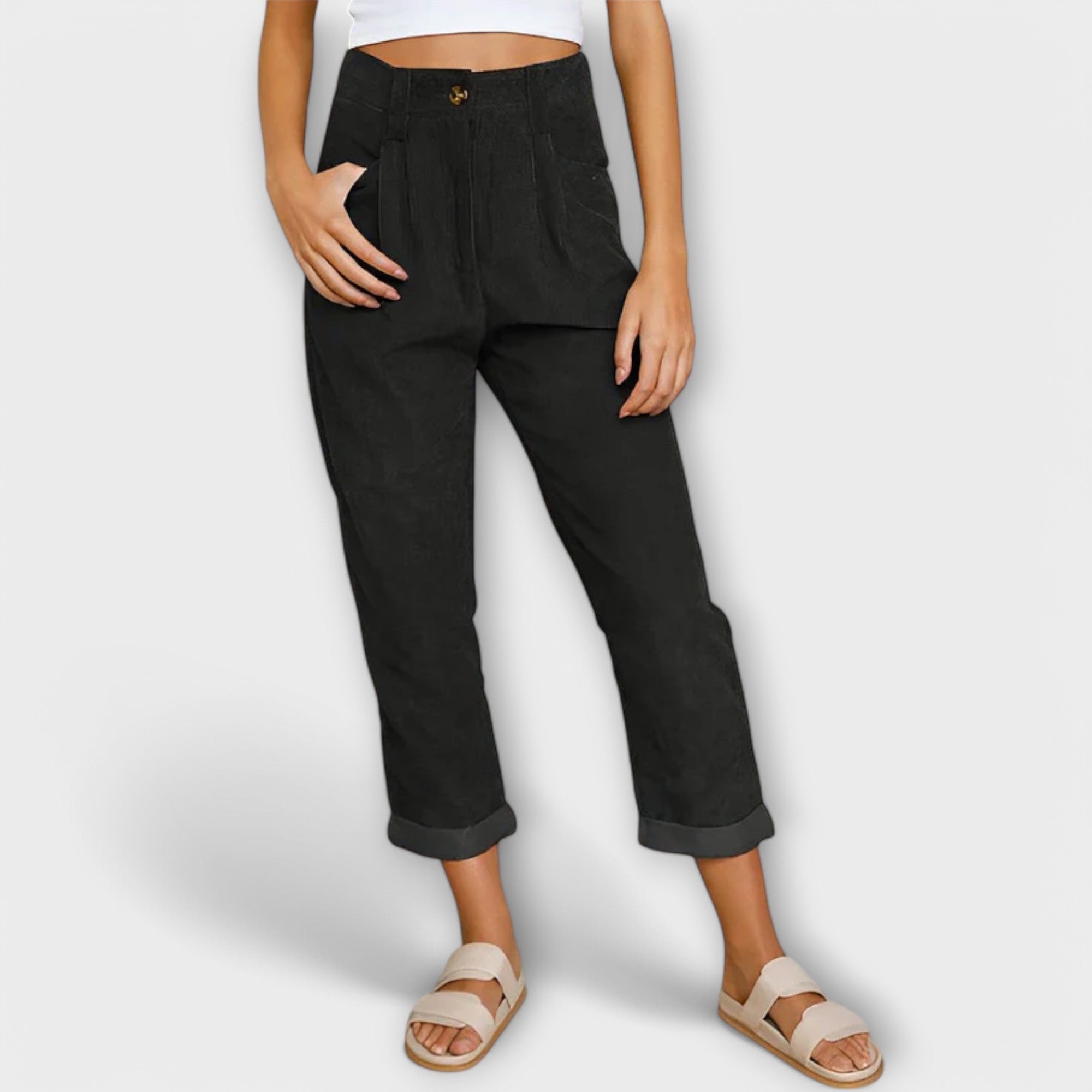 Alicia - Pantalones de pana modernos