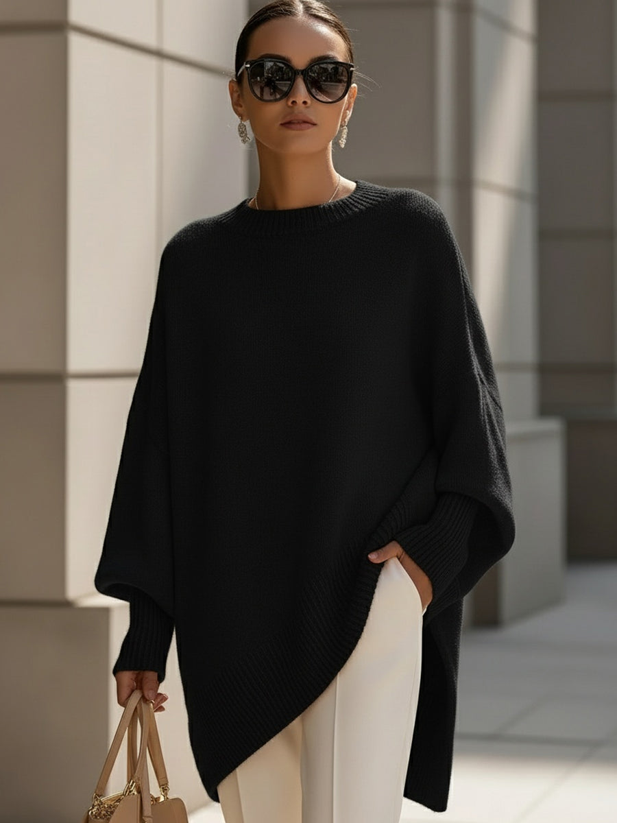 Vicenta - Jersey Poncho Oversize