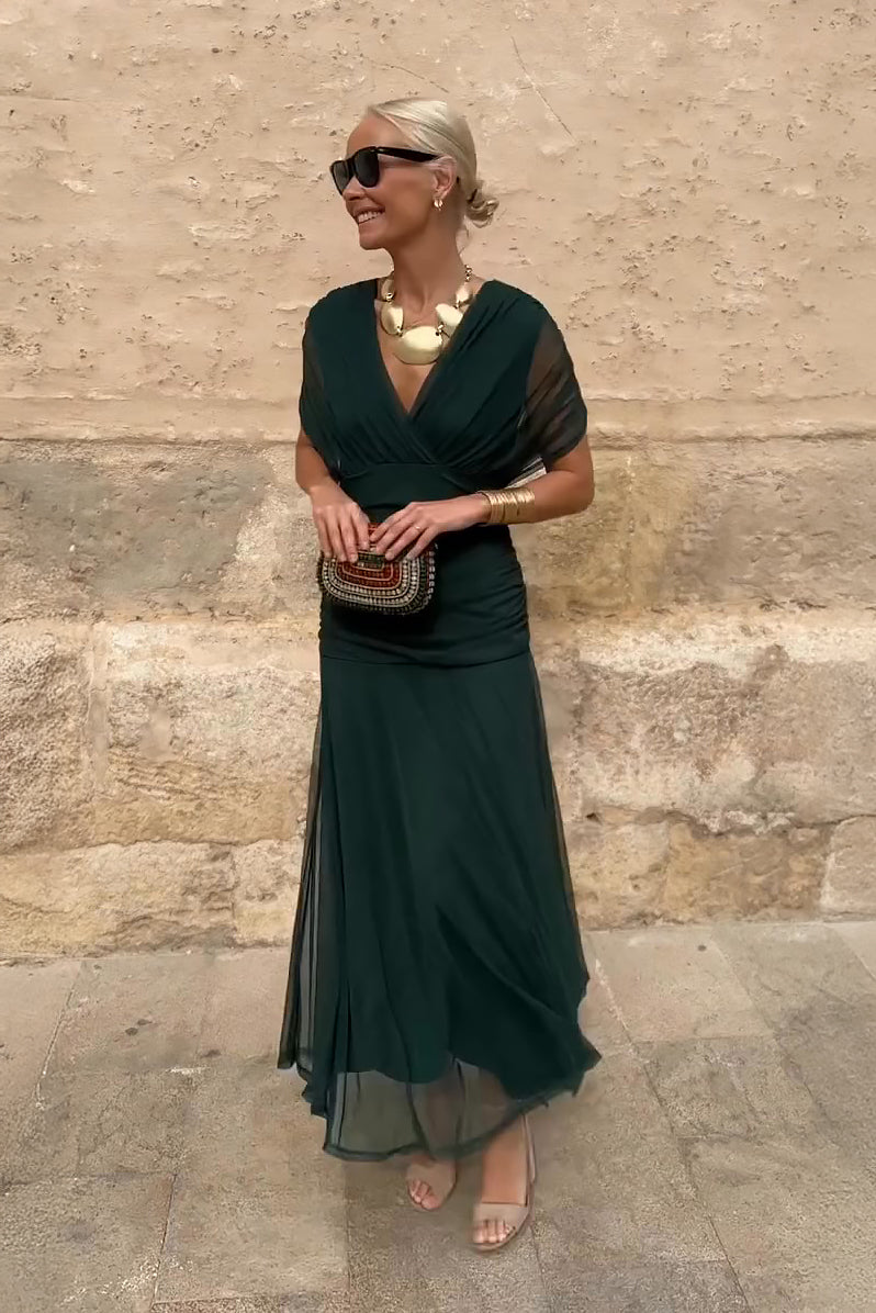Isabel - Vestido Largo de Fiesta con Escote en V