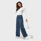 Carlota - Pantalones de mezclilla de corte ancho
