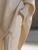 Vicenta - Jersey Poncho Oversize