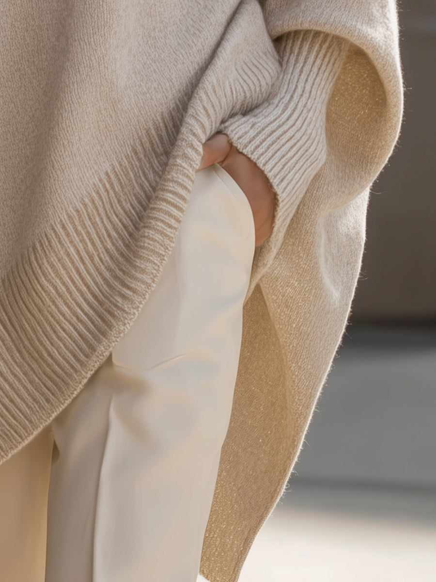 Vicenta - Jersey Poncho Oversize