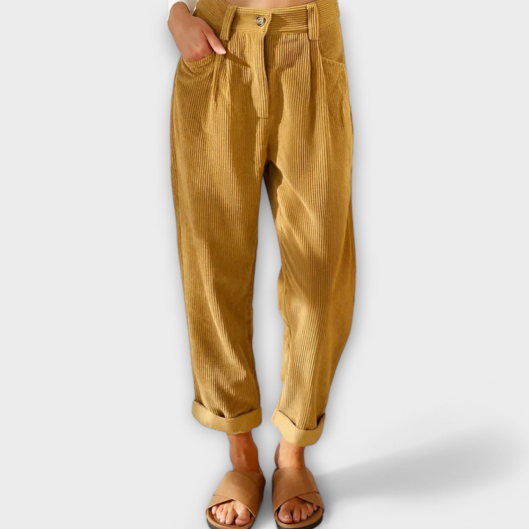 Alicia - Pantalones de pana modernos