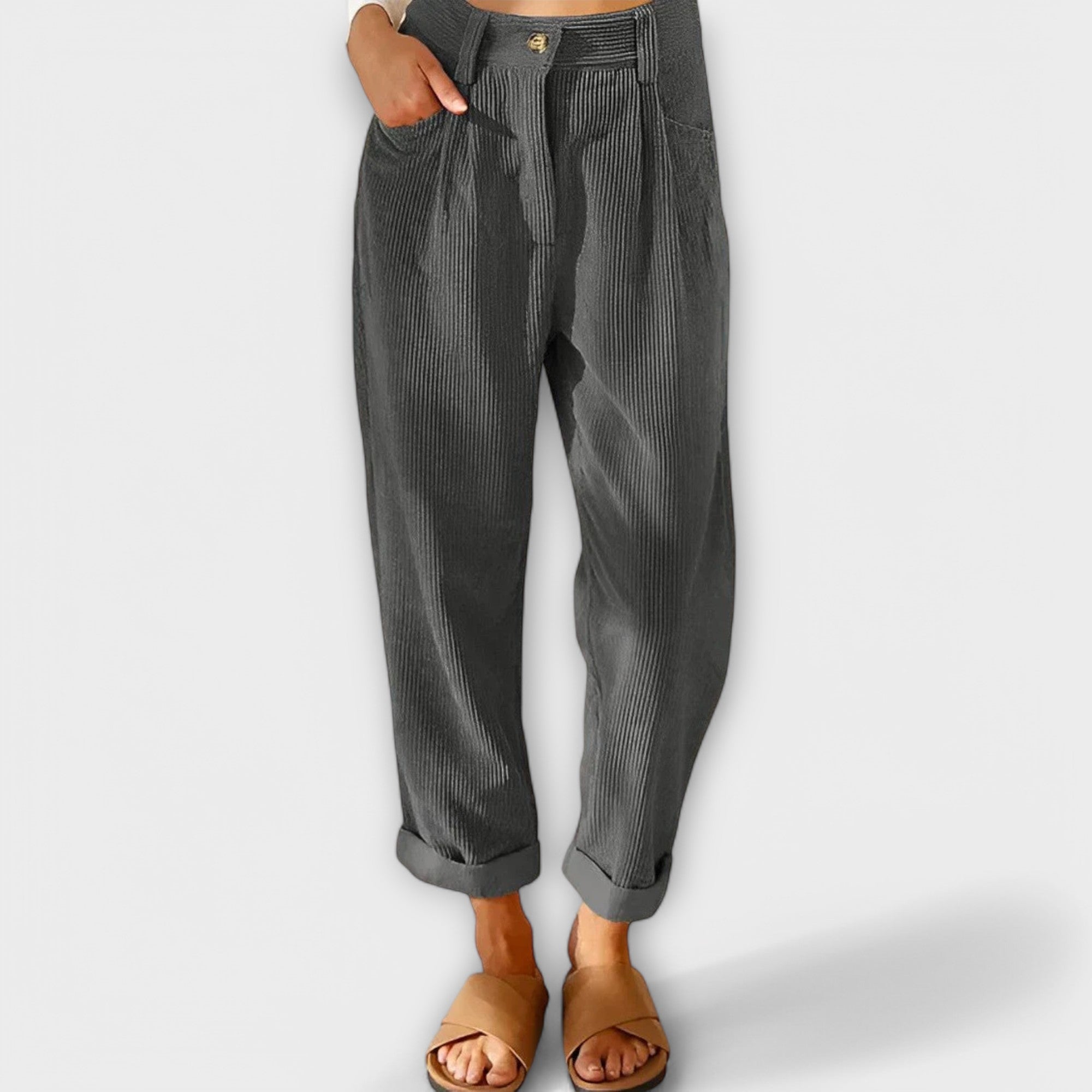 Alicia - Pantalones de pana modernos