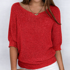 Teodora - Jersey elegante de punto trenzado