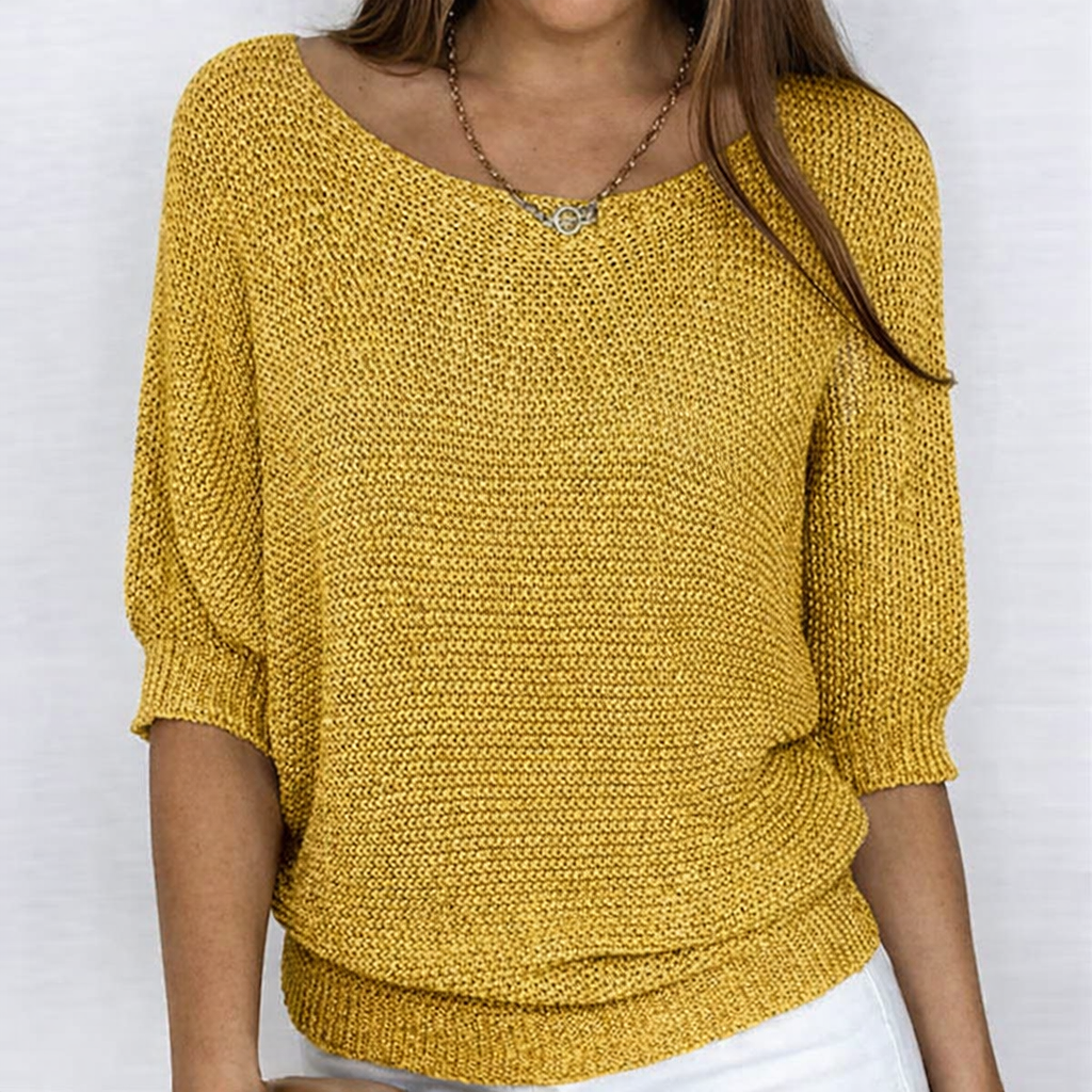 Teodora - Jersey elegante de punto trenzado