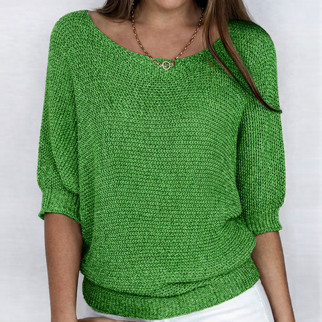 Teodora - Jersey elegante de punto trenzado