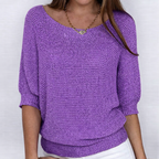 Teodora - Jersey elegante de punto trenzado