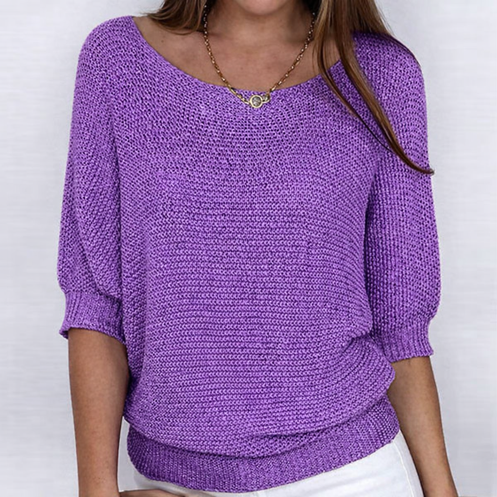 Teodora - Jersey elegante de punto trenzado