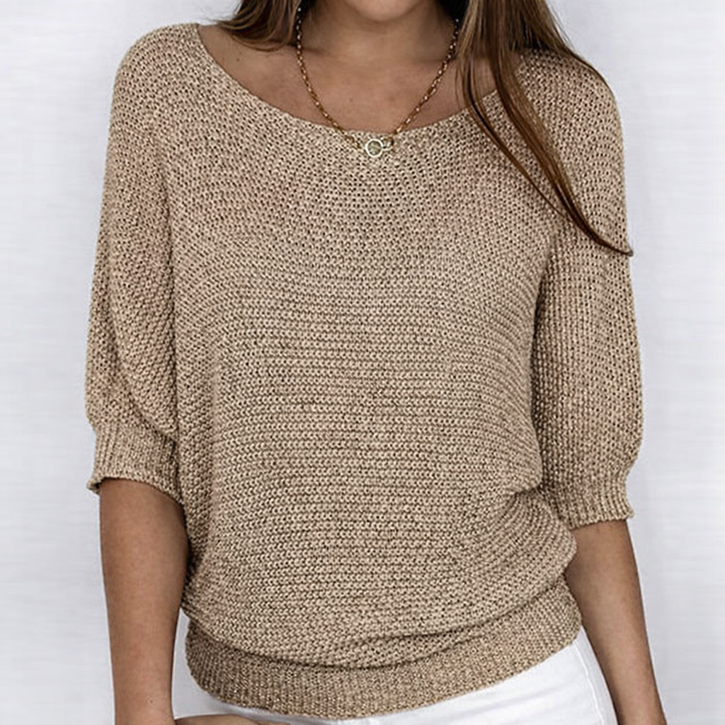 Teodora - Jersey elegante de punto trenzado