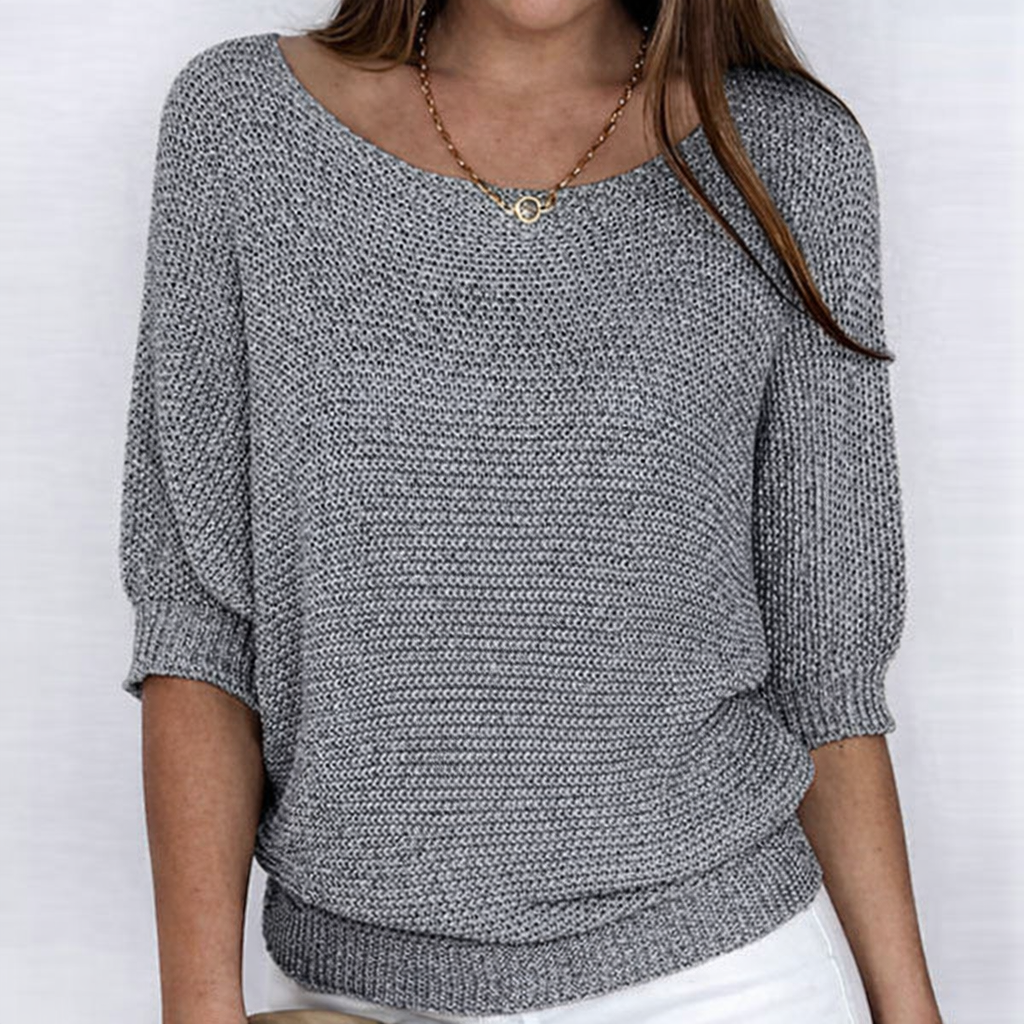 Teodora - Jersey elegante de punto trenzado