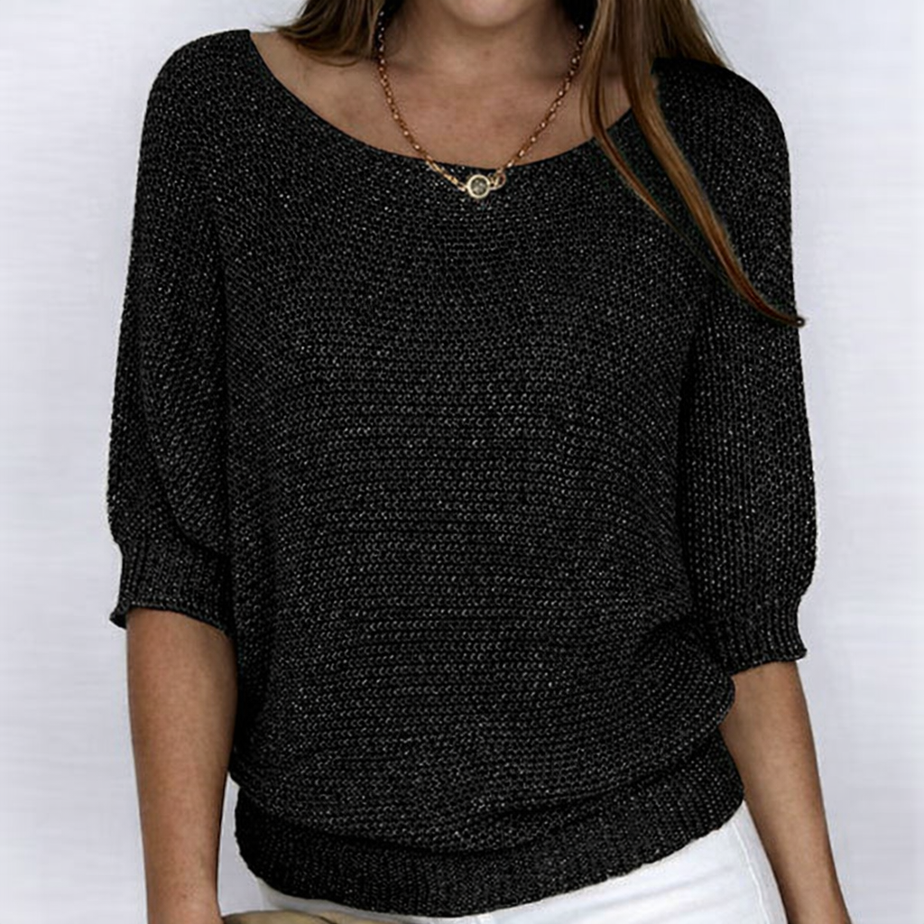 Teodora - Jersey elegante de punto trenzado