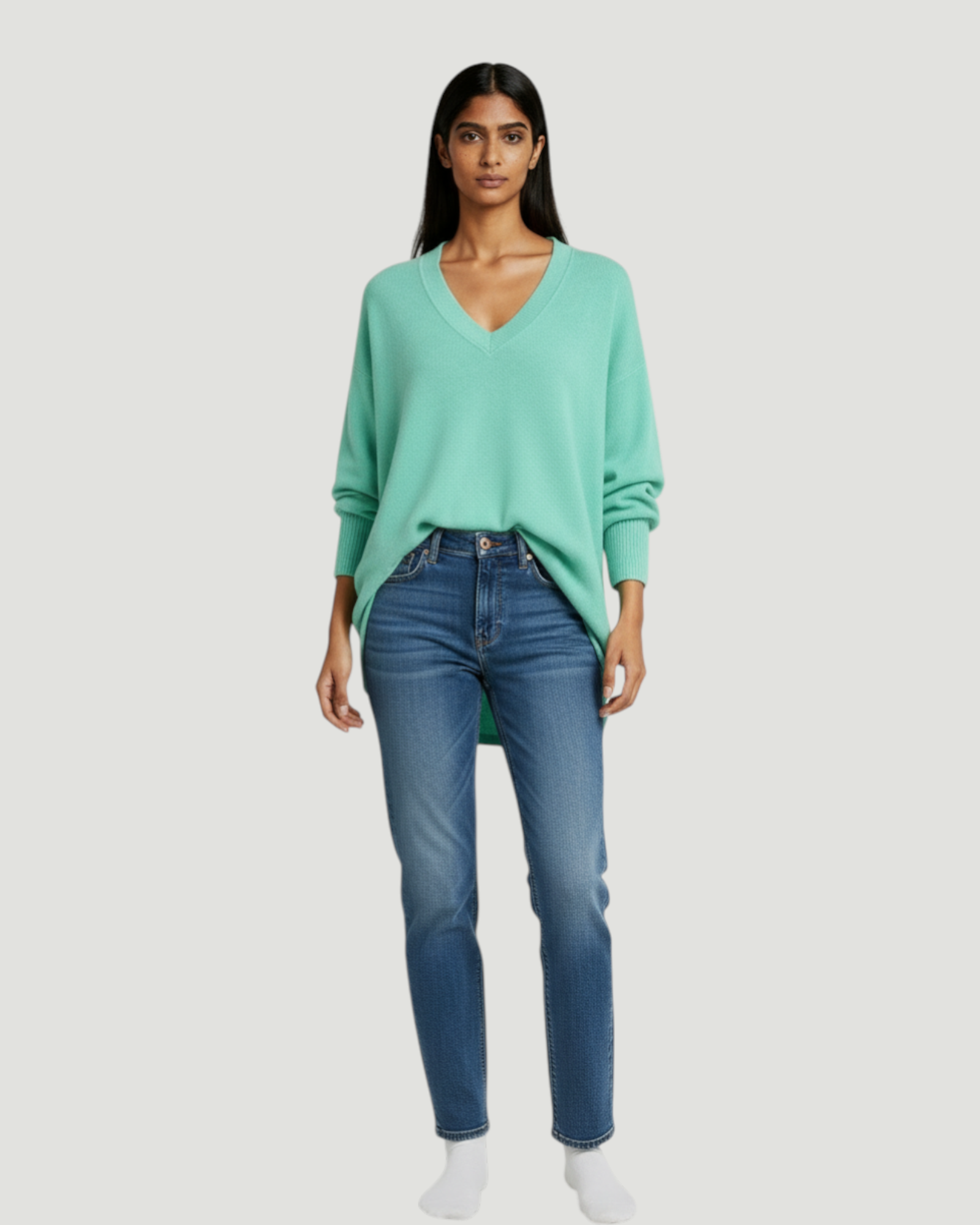 Olivia - Top con escote en V soft touch