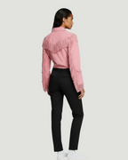 Pilar - Blusa efecto ante con flecos y botones