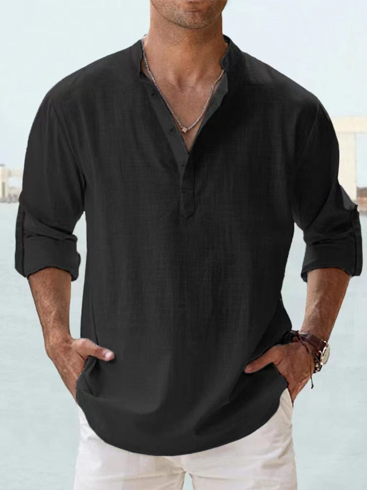 Antonio - Camisa Transpirable de Lino