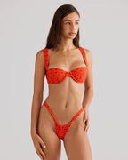 Romana - Top de Lunares Rojo