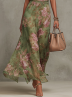 Zoe - Vestido con Escote Halter y Estampado Floral