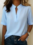 Lana - Camisa de Manga Corta Relaxed