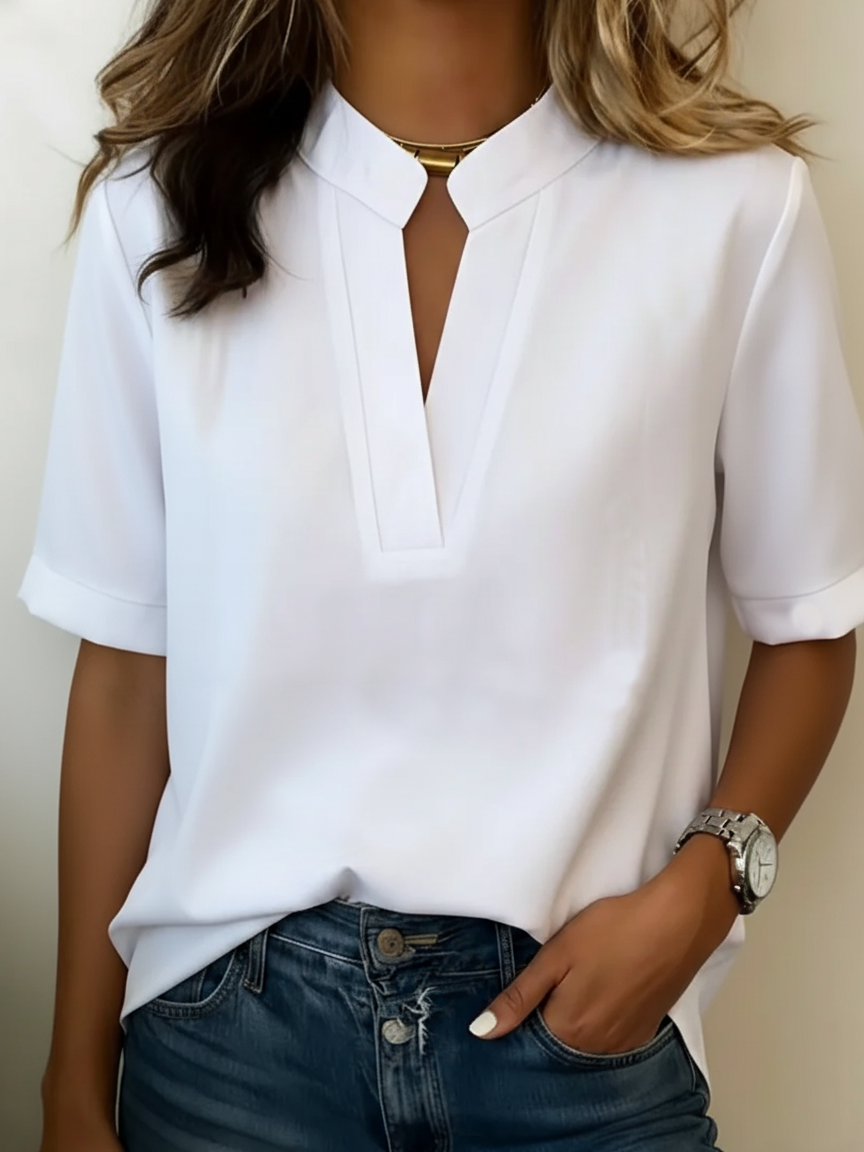 Lana - Camisa de Manga Corta Relaxed