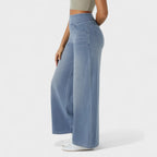 Carlota - Pantalones de mezclilla de corte ancho