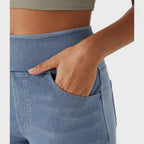 Carlota - Pantalones de mezclilla de corte ancho